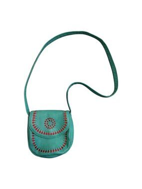Vintage Arizona Jean Co.Turquoise Cutout Crossbody Bag Boho Southwestern Mini Pu